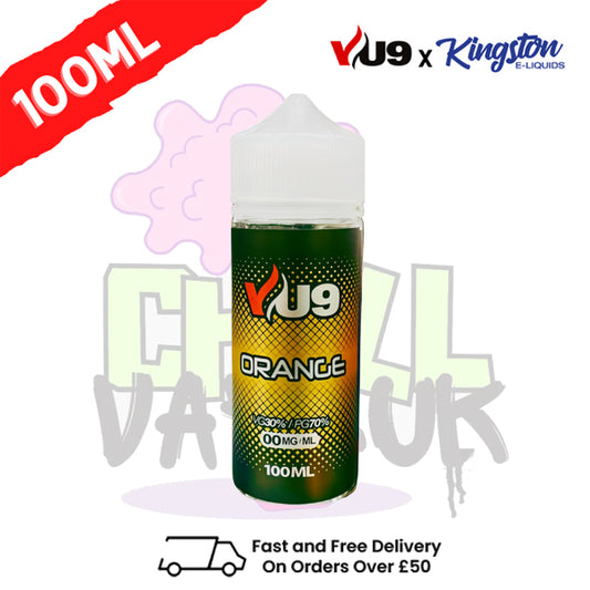 Orange Shortfill eJuice 100ML Eliquid - VU9 x Kingston