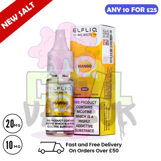 ElfLiq 'Mango' Nic Salt 10ML eLiquid
