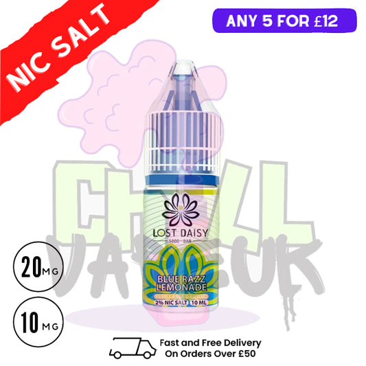 Blue Razz Lemonade LOST Daisy Nic Salt 10ML eLiquid