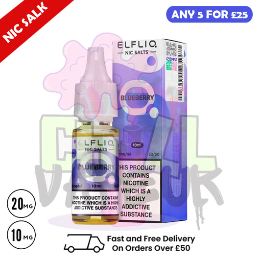 ElfLiq 'Blueberry' Nic Salt 10ML eLiquid