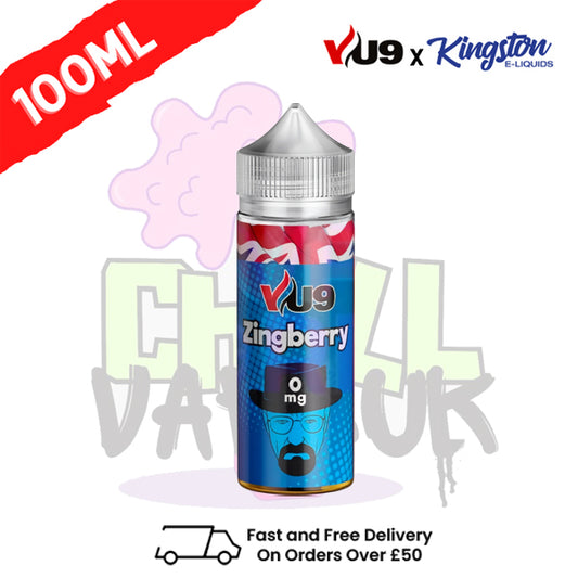 Zingberry Shortfill Juice 100ML Eliquid - VU9 x Kingston