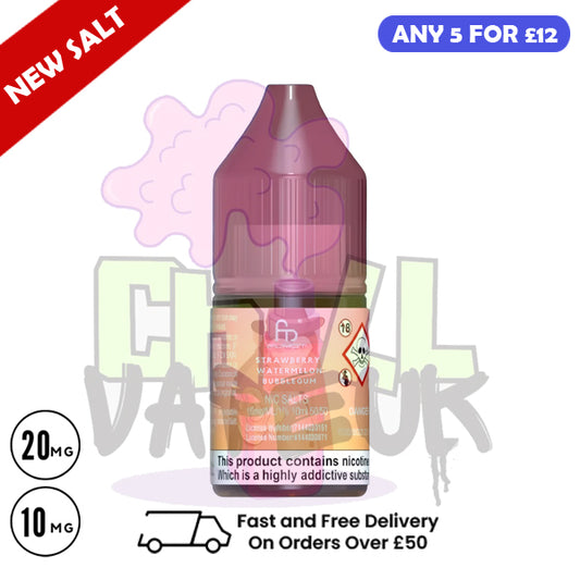 Strawberry Watermelon Bubblegum - RandM Tornado 7000 Nic Salt 10ML eLiquid