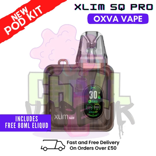 Bronze Wood Oxva Xlim SQ Pro Vape Kit | £19.99 + Free Liq