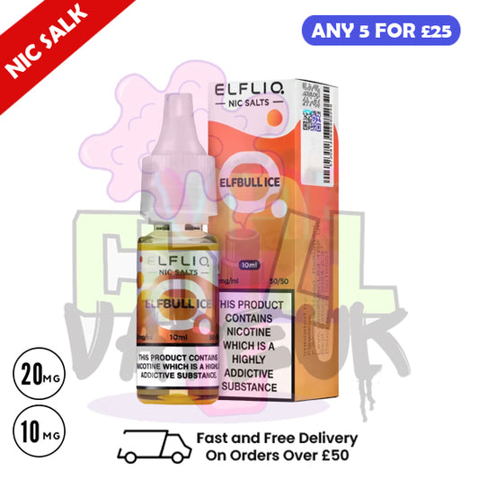 ElfLiq 'Elfbull ICE' Nic Salt 10ML eLiquid