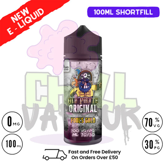 Fools Gold Old Pirate Original 100ML Eliquid