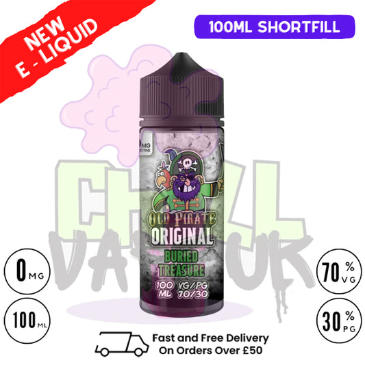Buried Treasure Old Pirate Original 100ML Eliquid