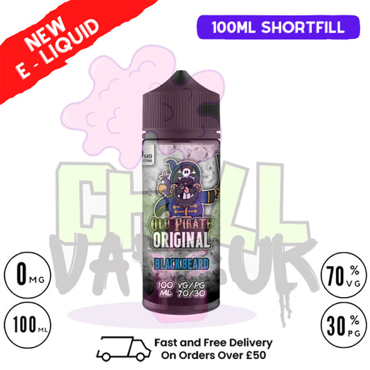 Black Beard Old Pirate Original 100ML Eliquid