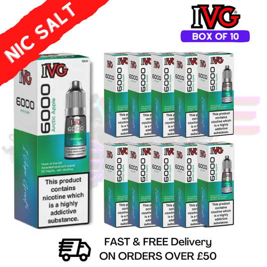 Arctic Apple IVG 6000 Box Of 10 Nic Salt