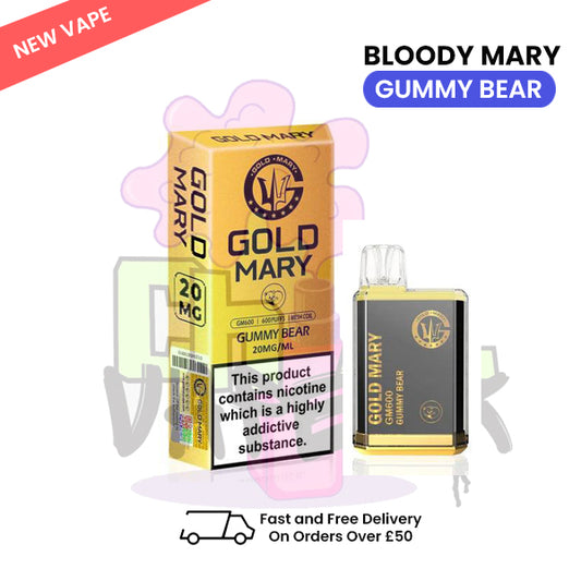 Gummy Bear - GOLD Bloody Mary Box of 10