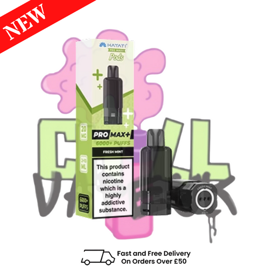Fresh Mint Hayati ProMax 6K Replacement Pods Box of 5