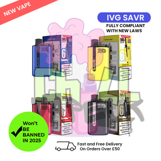 IVG SAVR Prefilled 3K 3000 Puff Pod Kit - Chill Vape UK
