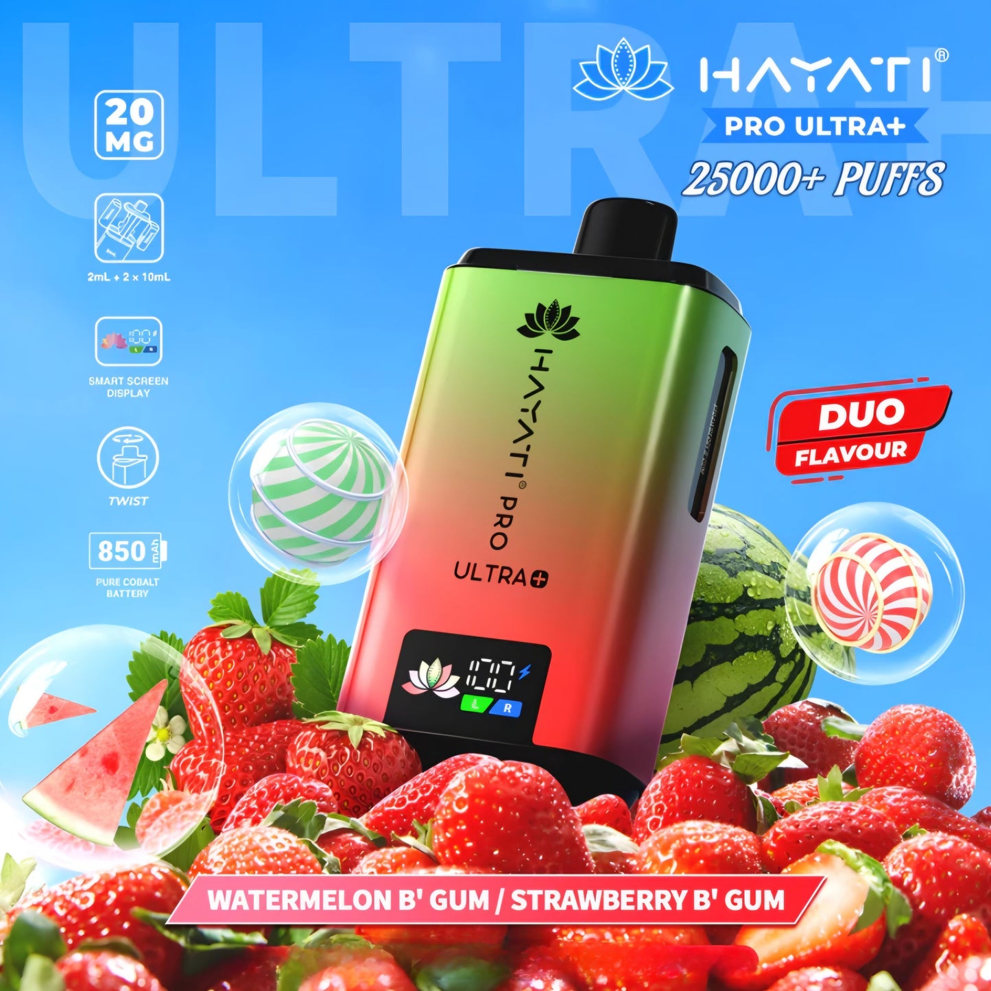 Hayati Pro Ultra Plus 25000 Puff 25K Bar Twist Pod Kit