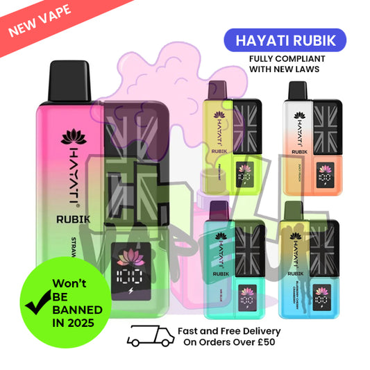 Hayati Rubik 7000 Puffs Replaceable Vape Kit - Chill Vape UK